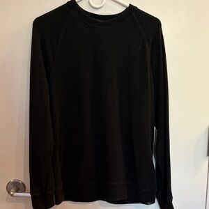 Faherty Men's Black Crewneck Sweater